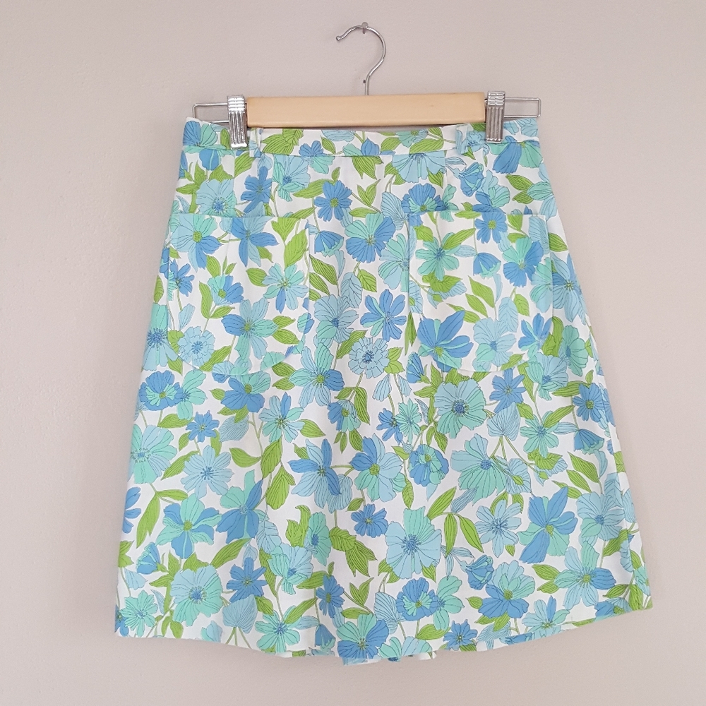 Vintage Mid Century David Smith Floral Skort